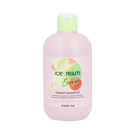 INEBRYA ICE CREAM ENERGY Stärkendes und energetisierendes Shampoo gegen Haarausfall 300ml