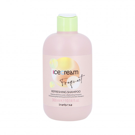 INEBRYA ICE CREAM REFRESHING Shampoo de menta para cabelos oleosos 300ml