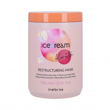 INEBRYA ICE CREAM RESTRUCTURING Hair mask with keratin 1000ml