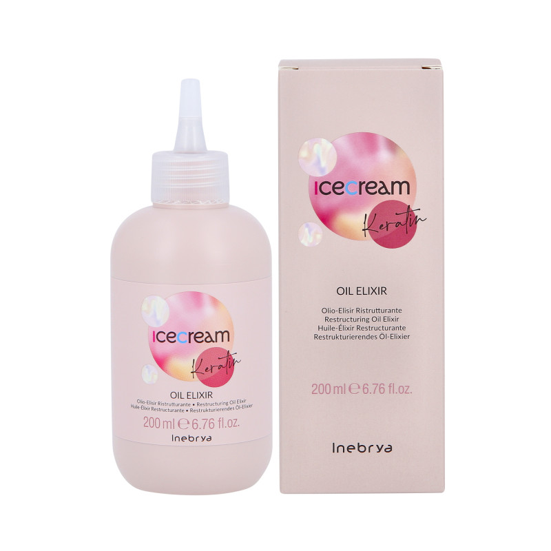 INEBRYA ICE CREAM KERATIN OIL Elixir capilar regenerador com queratina 200ml