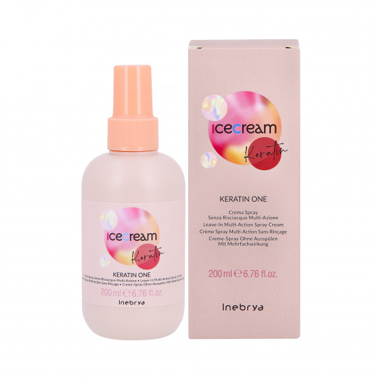 INEBRYA ICE CREAM KERATIN ONE Keratin spray kondicionáló öblítés nélkül 200ml