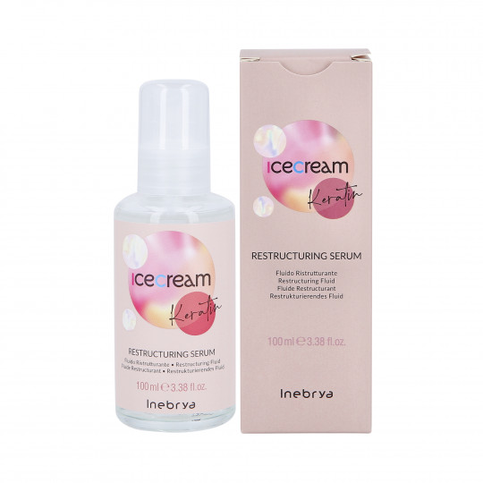 INEBRYA ICE CREAM KERATIN Keratynowe serum do włosów zniszczonych 100ml