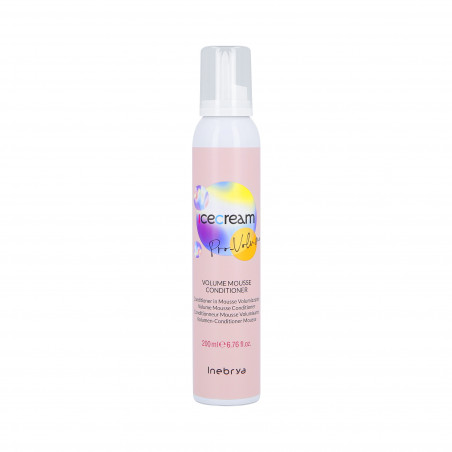 INEBRYA ICE CREAM PRO-VOLUME MOUSSE Après-shampooing mousse cheveux fins 200ml