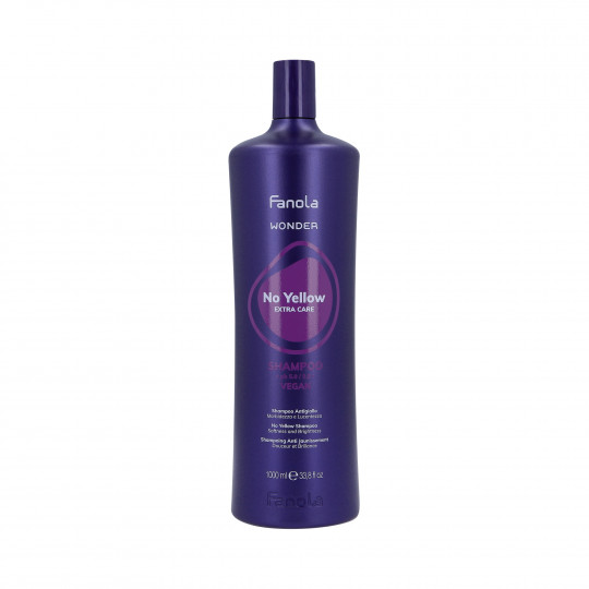 FANOLA WONDER NO YELLOW Shampoo neutralizante de cor para cabelos loiros 1000ml