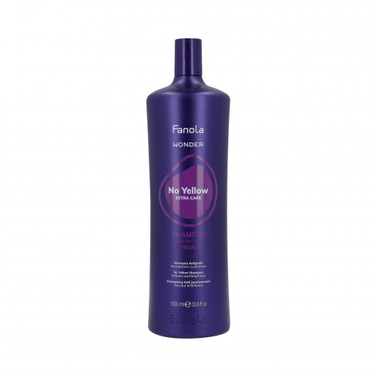 FANOLA WONDER NO YELLOW Shampoo neutralizzante colore per capelli biondi 1000ml