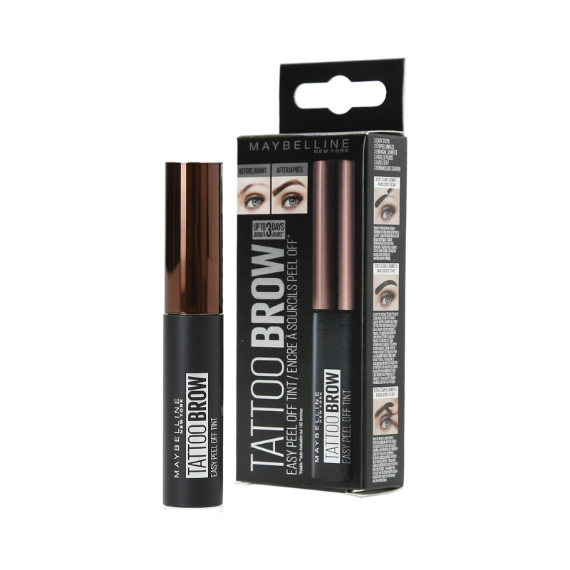 MAYBELLINE TATTOO BROW Tumepruun kulmude püsigeel