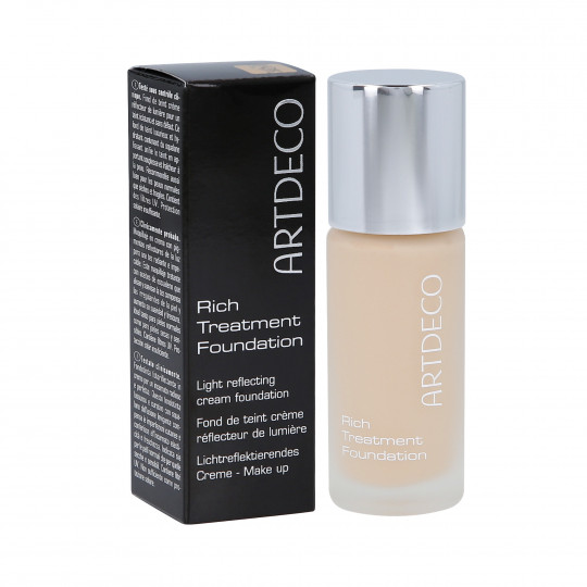 ARTDECO Rich Treatment Base cremosa iluminadora para rosto 3 Vanilla Nude 20ml