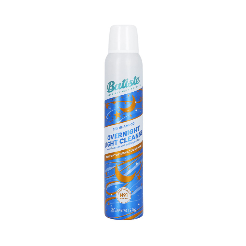 BATISTE OVERNIGHT LIGHT CLEANSE Suchý šampón na noc 200 ml