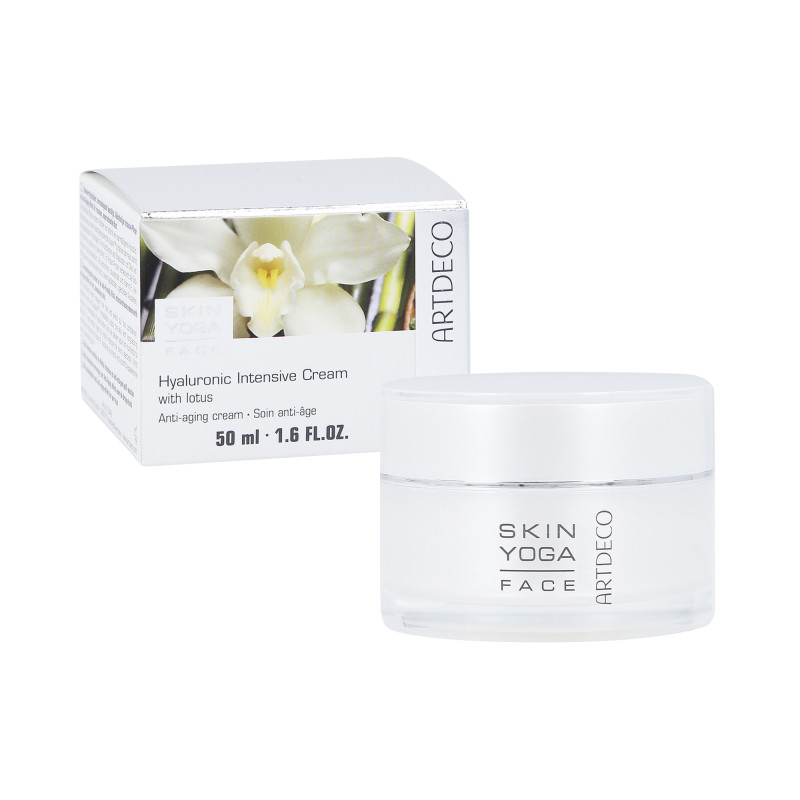 ARTDECO YOGA HYALURONIC INTENSIVE LOTUS Krem do twarzy z ekstraktem w kwiatu lotosu 50ml - 1