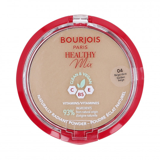 BOURJOIS HEALTHY MIX VEGAN Pressitud näopuuder 04 Golden Beige 10g