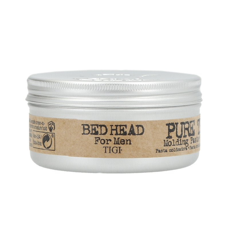 TIGI BED HEAD FOR MEN Pasta modeladora de cabelo de textura pura para homens 83g