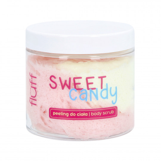 FLUFF SCRUB SWEET CANDIES Telový peeling s vôňou sladkých cukríkov 160ml