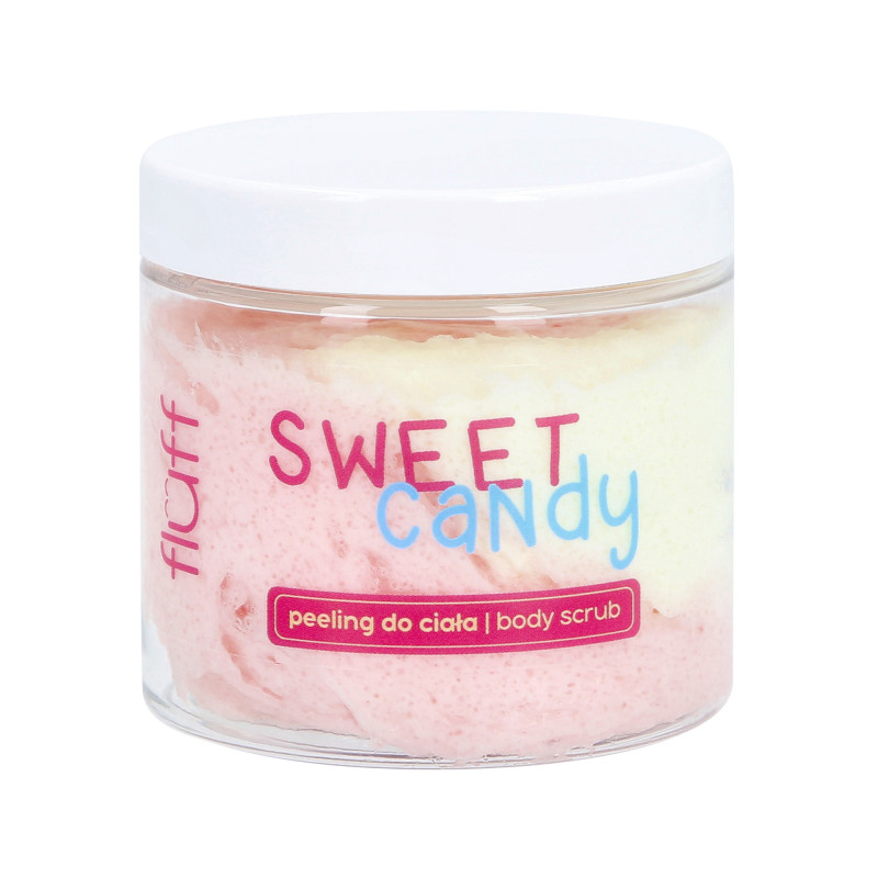 FLUFF SCRUB SWEET CANDIES Telový peeling s vôňou sladkých cukríkov 160ml