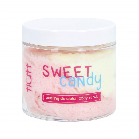 FLUFF SCRUB SWEET CANDIES Körperpeeling mit dem Duft süßer Bonbons, 160 ml