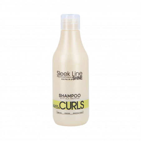 STAPIZ SLEEK LINE WAVES&CURLS Shampooing pour cheveux bouclés et ondulés 300ml