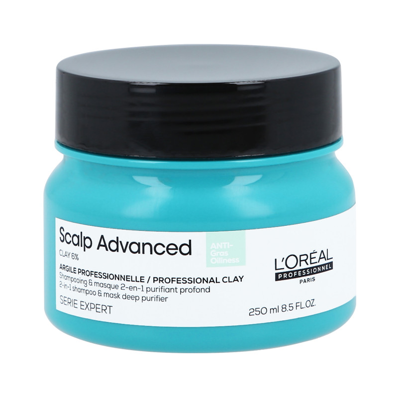 L'OREAL PROFESSIONNEL SCALP ADVANCED Rensemaske med ler 2i1 250ml