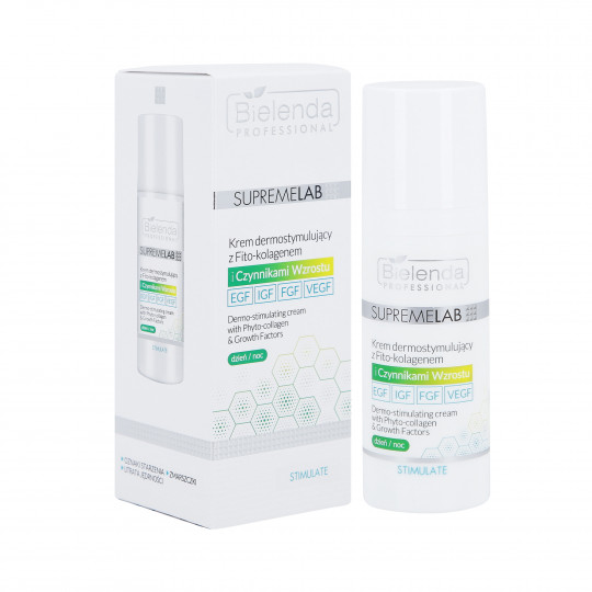 BIELENDA PROFESSIONAL SUPERMELAB STIMULATE Dermostimulating cream with phyto-collagen and growth factor 50 ml
