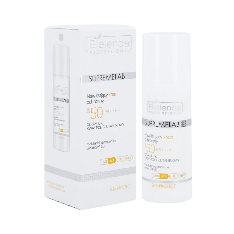 BIELENDA PROFESSIONAL SUPERMELAB Nawilżający krem ochronny SPF 50 50ml