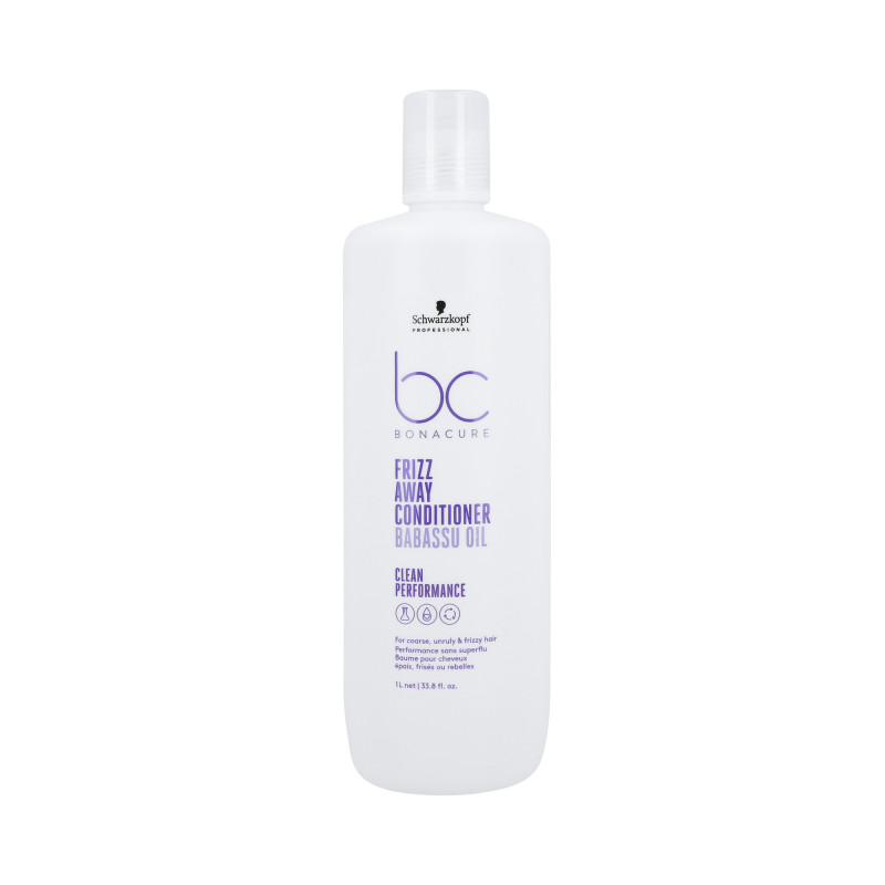 SCHWARZKOPF PROFESSIONAL BONACURE FRIZZ AWAY Condicionador suavizante para cabelos crespos 1000ml