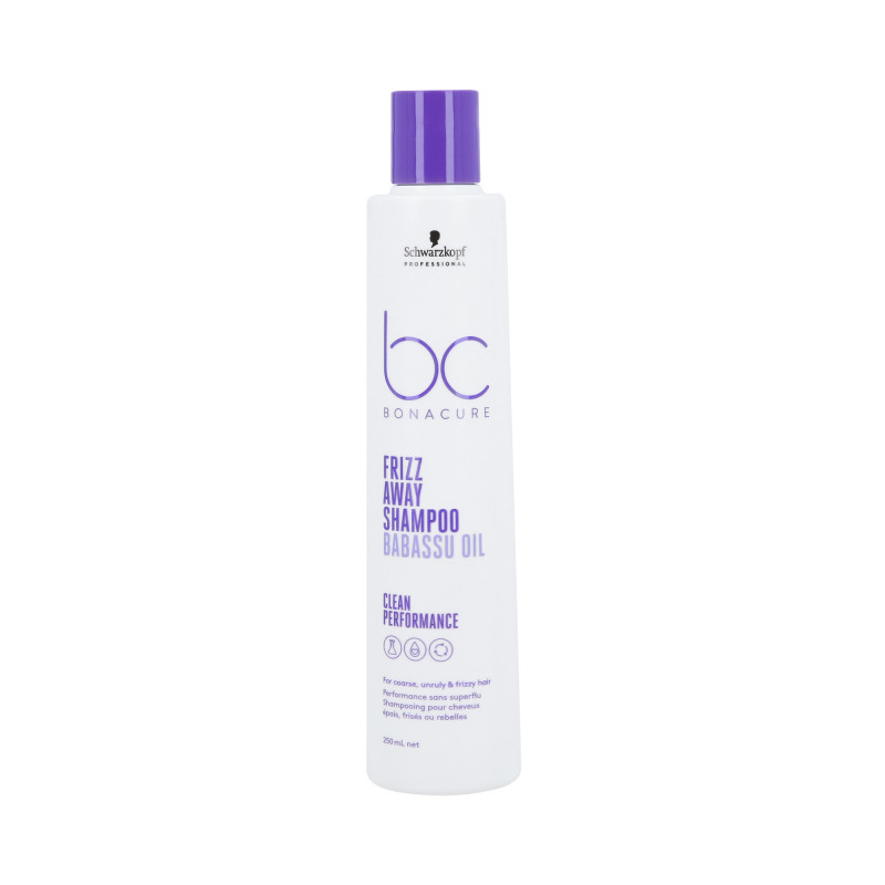 SCHWARZKOPF PROFESSIONAL BONACURE FRIZZ AWAY Kisimító sampon göndörödő hajra 250 ml