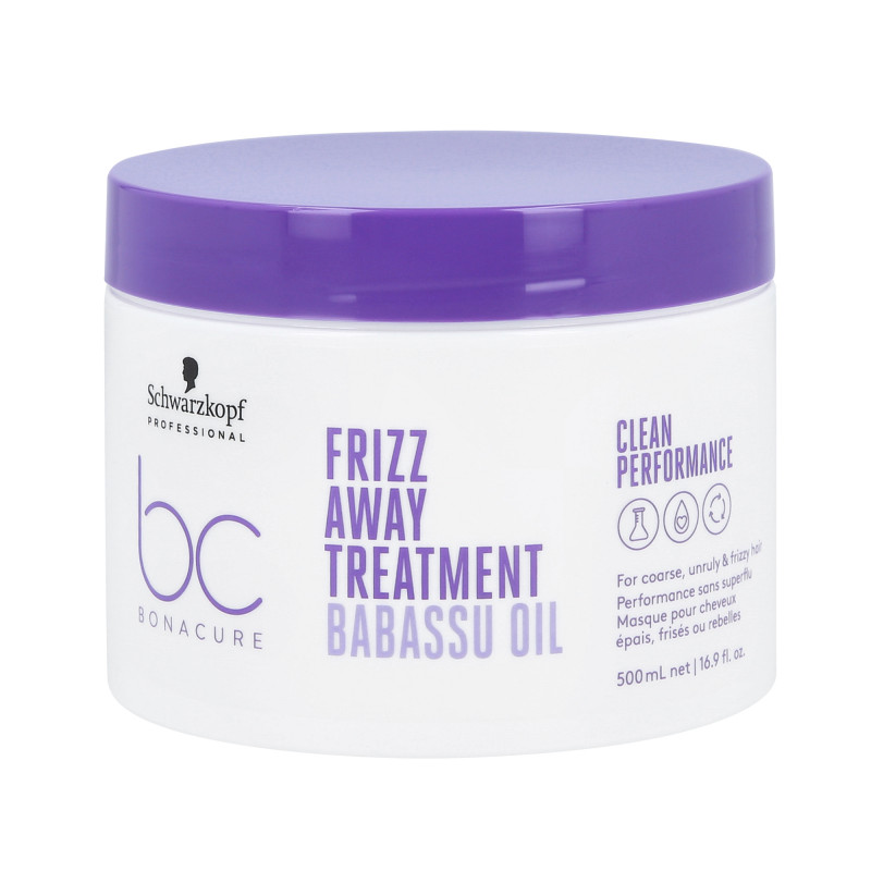 SCHWARZKOPF PROFESSIONAL BONACURE FRIZZ AWAY Masque lissant pour cheveux crépus 500ml