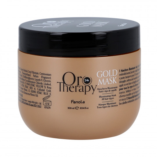 FANOLA ORO THERAPY 24k GOLD Máscara capilar iluminadora 300ml