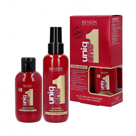 REVLON PROFESSIONAL UNIQ ONE ALL IN ONE HAIR Set Shampoo 150ml + Hoitoaine 100ml