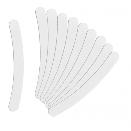 Gebogene Nagelfeile in Weiß mit Abstufung von 100/180 10 Stücke