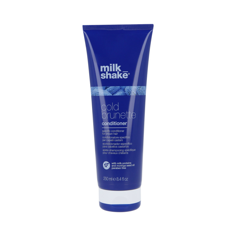 MILK SHAKE COLD BRUNETTE Condicionador azul para cabelos castanhos 250ml