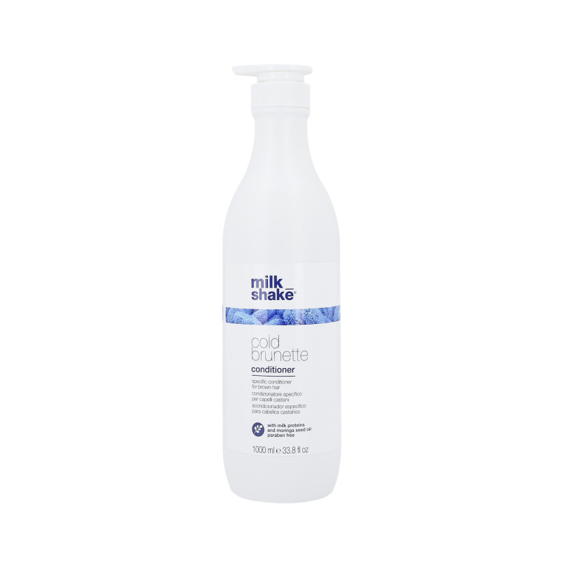 MILK SHAKE COLD BRUNETTE Blue conditioner for brown hair 1000ml