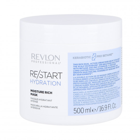 REVLON RE/START HYDRATION Un masque riche pour cheveux secs 500ml