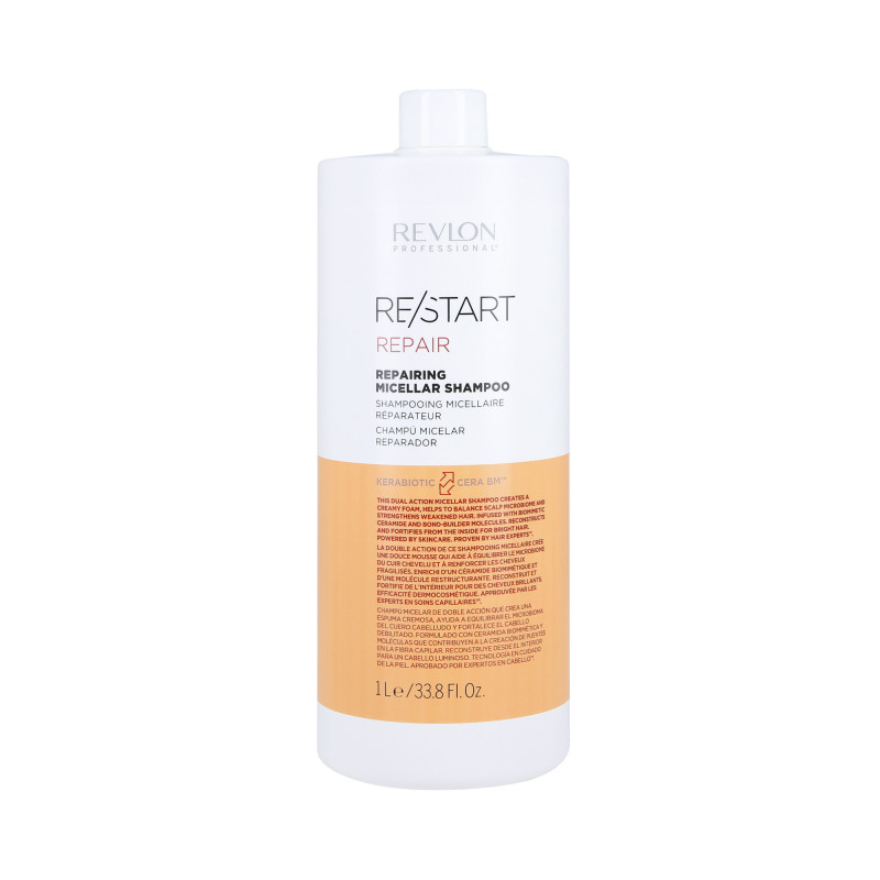 REVLON RE/START REPAIR Micellar shampoo for dry and damaged hair 1000ml