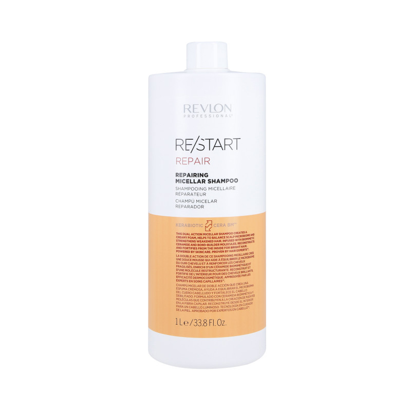 REVLON RE/START REPAIR Mizellenshampoo für trockenes und strapaziertes Haar 1000  ml
