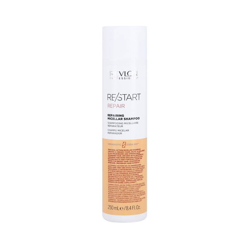 REVLON RE/START REPAIR Shampoo micelar para cabelos secos e danificados 250ml