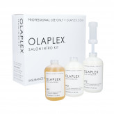 OLAPLEX Salon Intro Kit Setti ammattimaiseen hiusten uudistamiseen No.1 525ml + 2x No.2 525ml