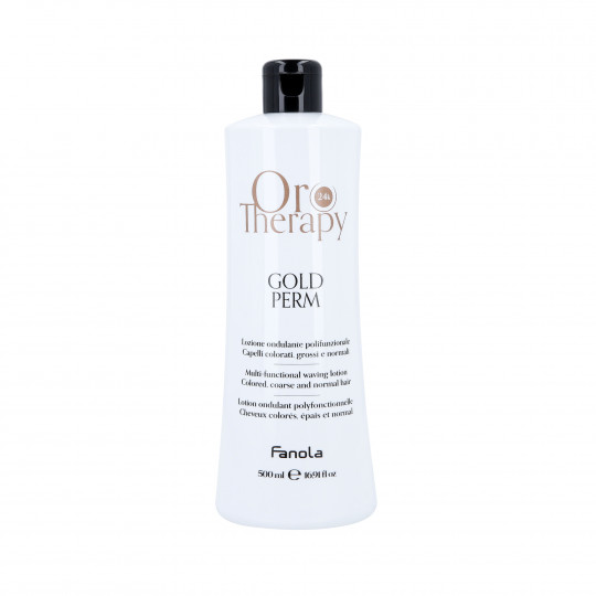 FANOLA ORO THERAPY GOLD PERM Multifunctional liquid for waving colored and thick hair 500ml