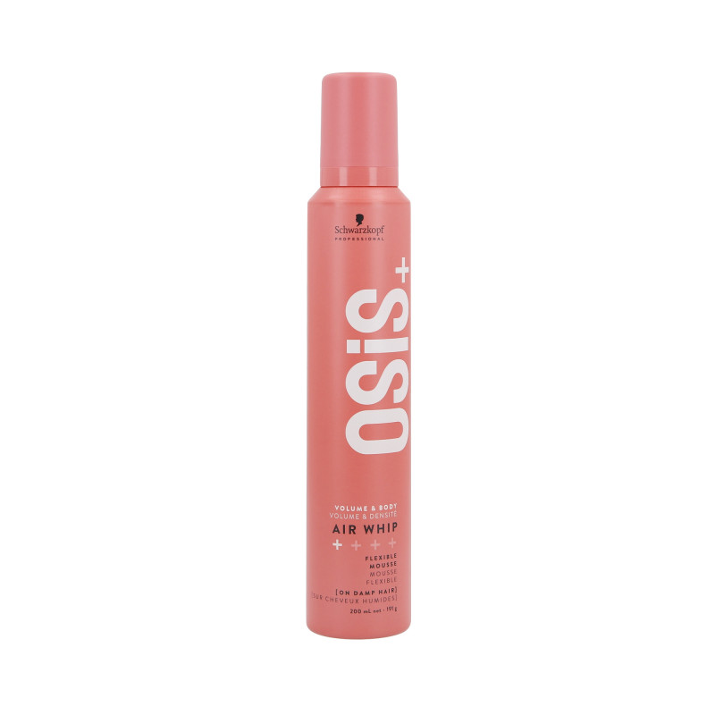 SCHWARZKOPF PROFESSIONAL OSIS+ AIR WHIP Elastisches Mousse, das die Haaranfälligkeit für Modellierung verbessert, 200 ml