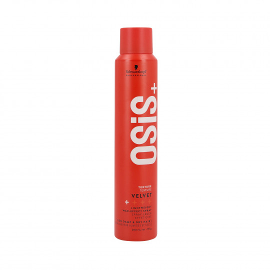 SCHWARZKOPF PROFESSIONAL OSIS+ VELVET Kevyt vahavaikutteinen spray 200ml