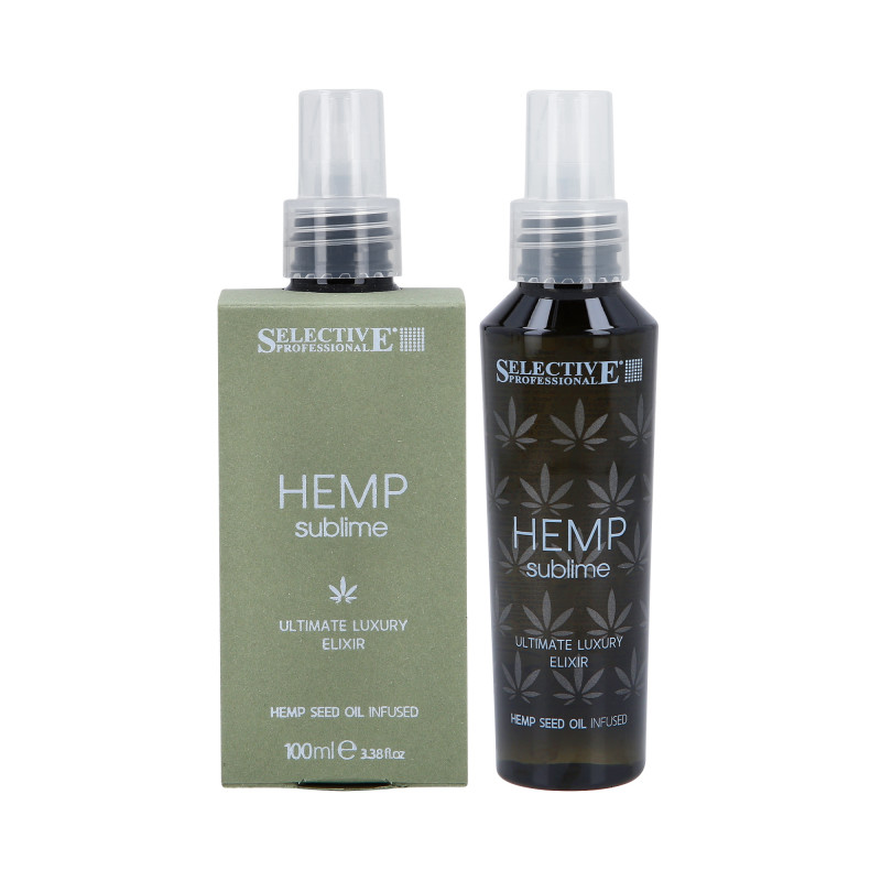 SELECTIVE HEMP SUBLIME Soro capilar nutritivo com óleo de semente de cânhamo 100ml