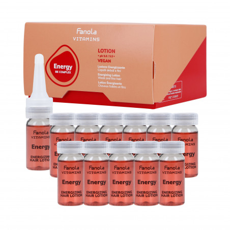 FANOLA VITAMINS ENERGY BE COMPLEX Energetyzujące ampułki do włosów 12x10ml - 1 FANOLA VITAMINS ENERGY BE COMPLEX Energetyzujące ampułki do włosów 12x10ml - 1