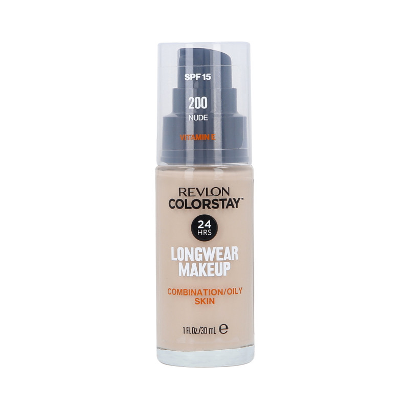 REVLON COLORSTAY Foundation med pumpe til fedtet og kombineret hud 200 Nude 30ml