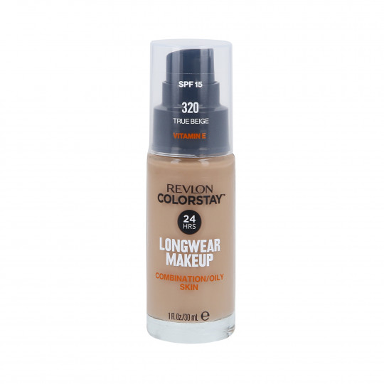 Base REVLON COLORSTAY com bomba para pele oleosa e mista 320 True Beige 30ml