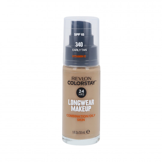 Base REVLON COLORSTAY com bomba para pele oleosa e mista 340 Early Tan 30ml