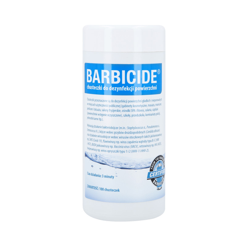 BARBICIDE Wipes for disinfecting various surfaces 120 pcs.