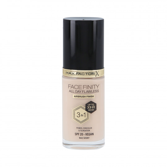 MAX FACTOR FACEFINITY ALL DAY FLAWLESS Base 3en1 SPF20 N42 IVORY 30ml