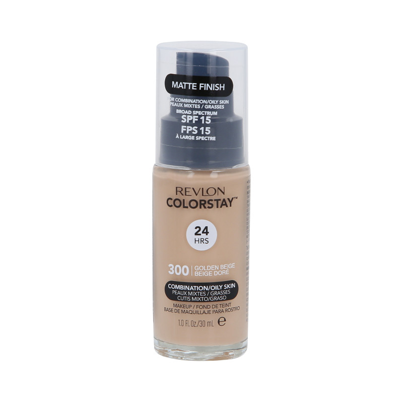 Base REVLON COLORSTAY com bomba para pele oleosa e mista 300 Golden Beige 30ml