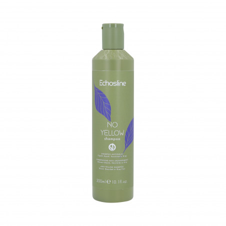 ECHOSLINE NO YELLOW VEGAN Shampoo viola per capelli biondi e grigi 300ml