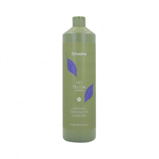 ECHOSLINE NO YELLOW VEGAN Purple shampoo for blonde and gray hair 1000ml