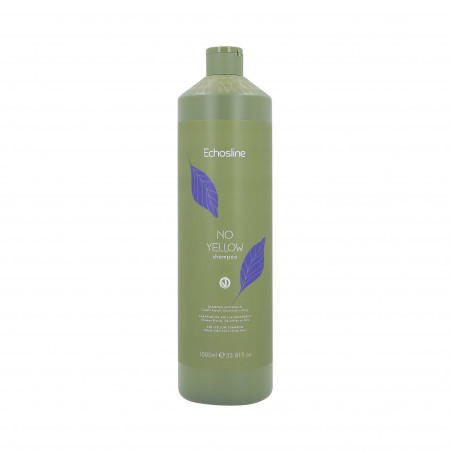 ECHOSLINE NO YELLOW VEGAN Fioletowy szampon do włosów blond i siwych 1000ml - 1