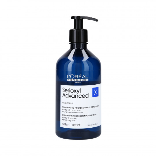 L'OREAL PROFESSIONNEL SERIOXYL ADVANCED Shampoo de limpeza e espessamento para cabelos 500ml